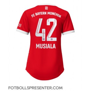 Bayern Munich Jamal Musiala #42 Hemma Matchtröja Dam 2022-23 Kortärmad